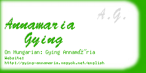 annamaria gying business card